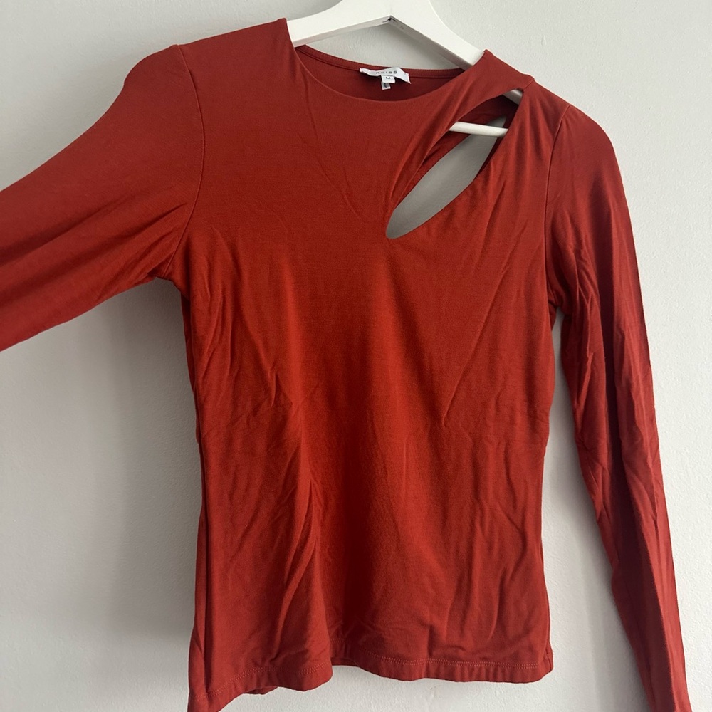 Reiss Long‎ Sleeve Cutout Top Medium - Picture 2 of 7